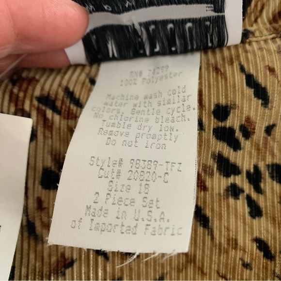 Enfocus Studio Cardigan Animal Print Blouse Women’s 18 NWT 3/4 Length Sleeves - Picture 4 of 12